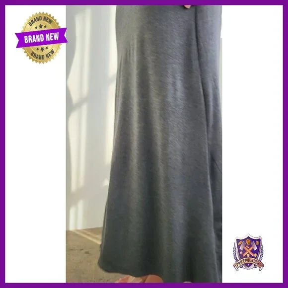 Soft Stretchy Rayon Maxi Skirt High Waist Flowy Boho Casual Dressy